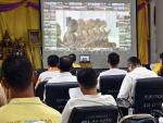 พิธีเจริญพระพุทธมนต์  ปฏิบัติธรรมเจริญสมาธิภาวนาถวายเป็นพระร